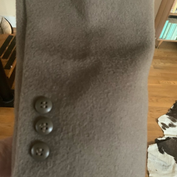 Vintage long wool coat with fur trim - Picture 8 of 8